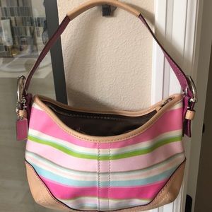 Multi color coach purse- perfect for spring!